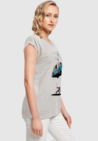 Maglietta 'Deadpool - Ice Cream' di ABSOLUTE CULT in grigio