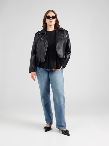 Vero Moda Curve - Blusa 'VMLYDIA' em preto