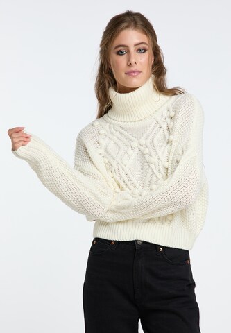 IZIA Sweater 'Gaya' in White: front