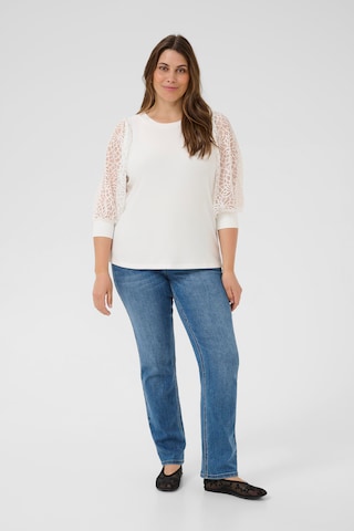 KAFFE CURVE Bluse 'KCBella' in Weiß