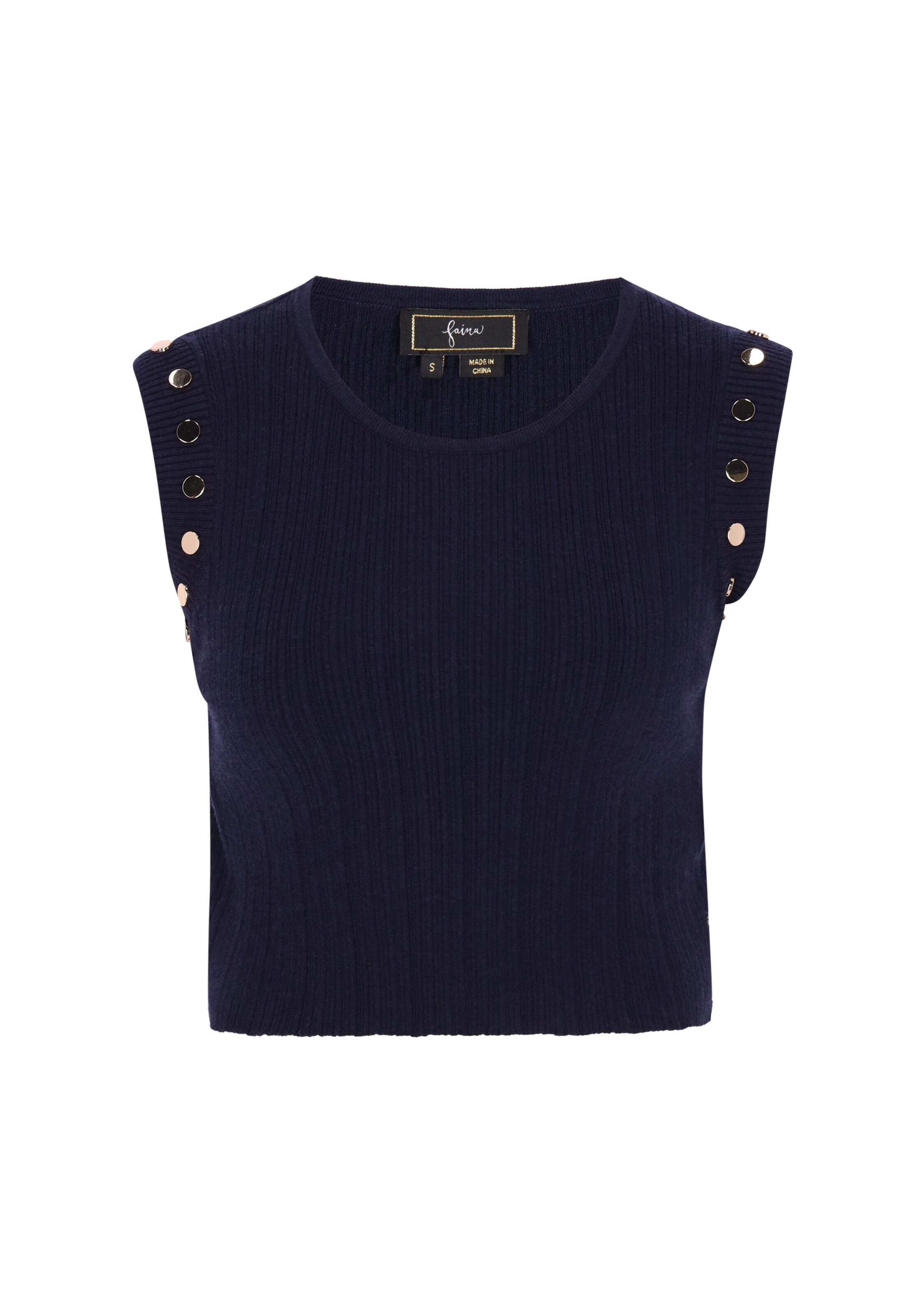 Haut 'Festive' faina en bleu : devant