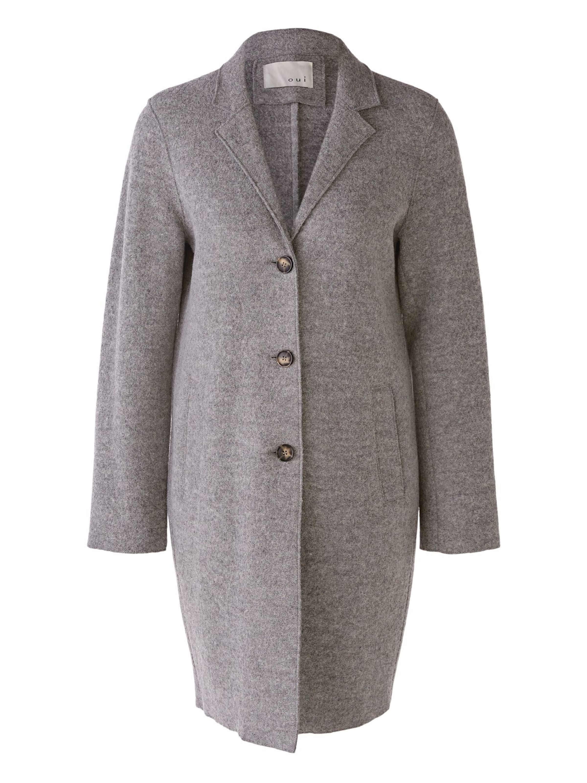 OUI Overgangsfrakke 'Mayson' i grå: forside