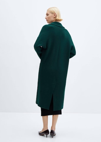 MANGO Knitted Coat 'Ringo' in Green