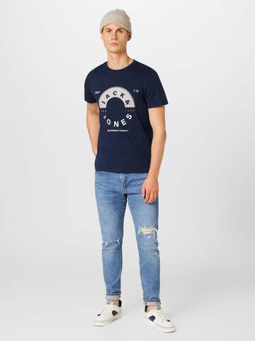 JACK & JONES Majica 'Friday' | modra barva