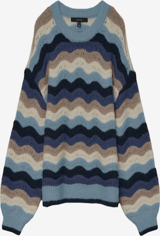 Pull-over 'VMCDoja' Vero Moda Curve en bleu : devant