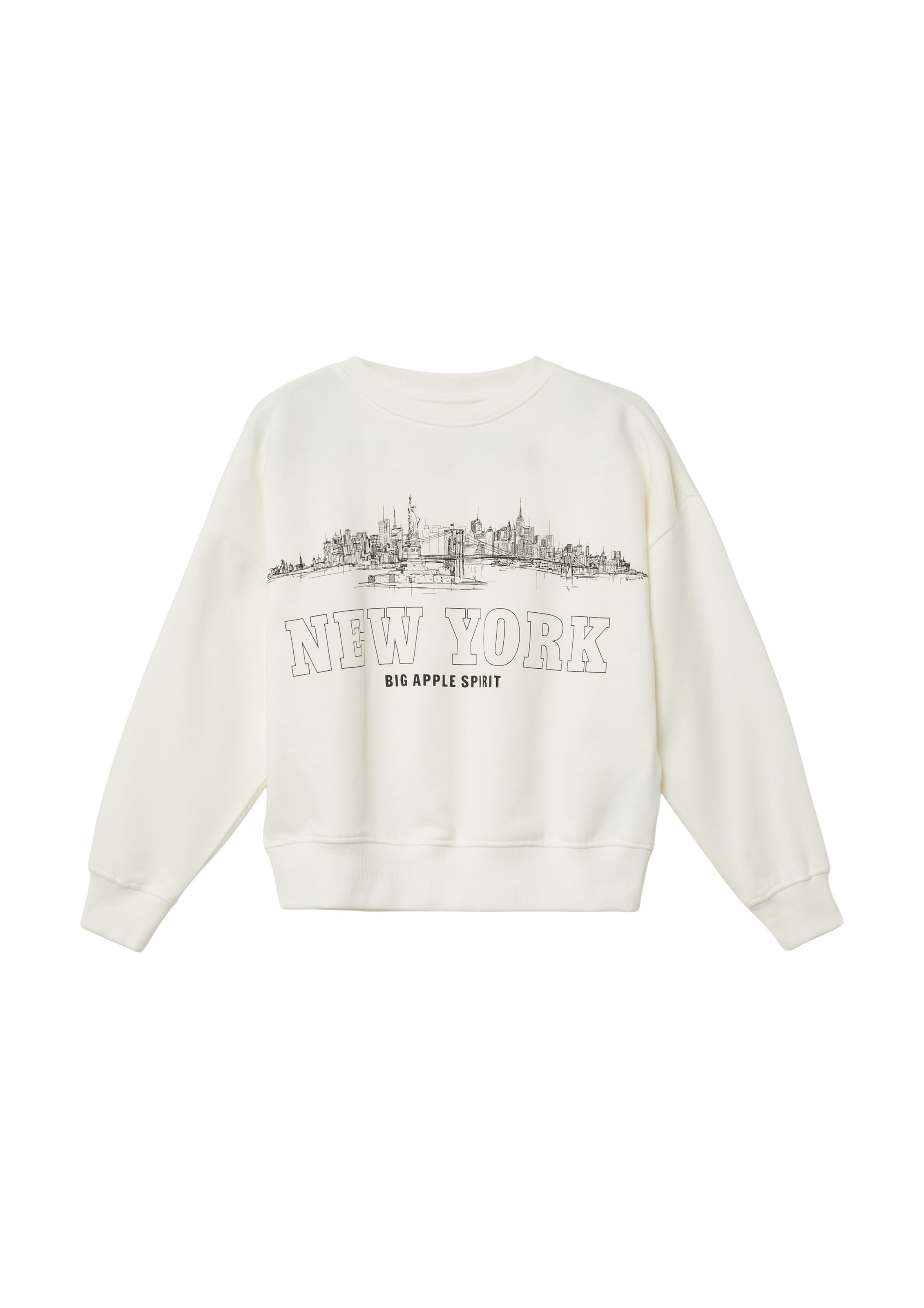 s.Oliver Sweatshirt in Wit: voorkant