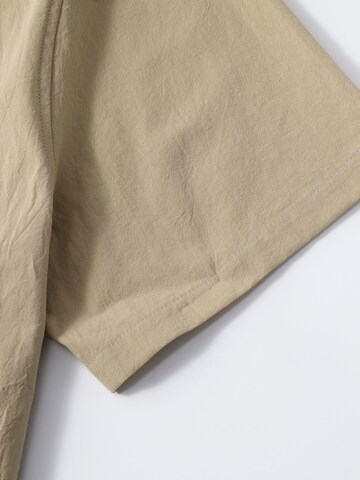 ALLTHEMEN Regular fit Button Up Shirt 'Schlicht' in Green