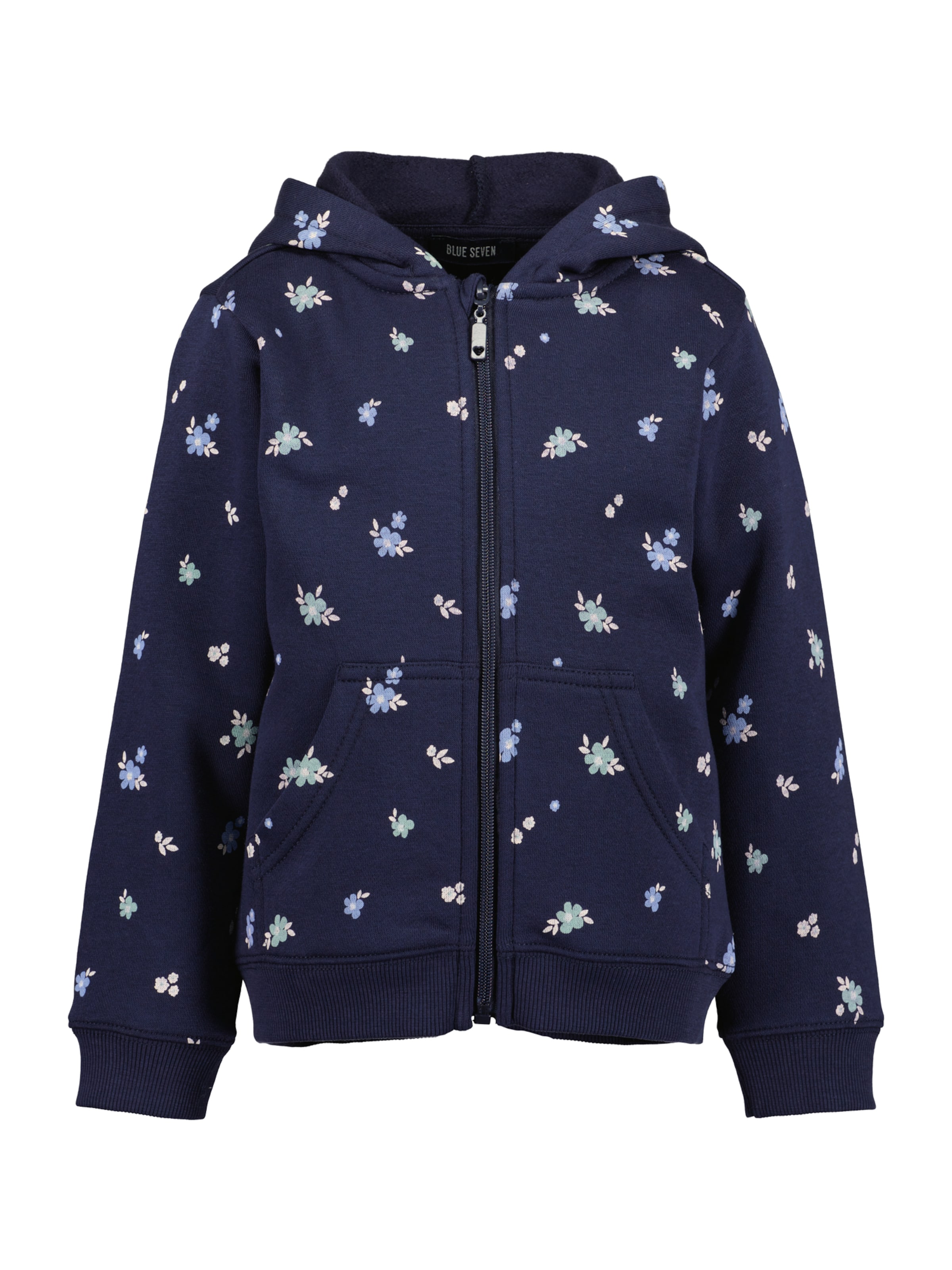 BLUE SEVEN - Sudadera con cremallera en azul: frente