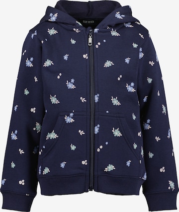 BLUE SEVEN - Sudadera con cremallera en azul: frente