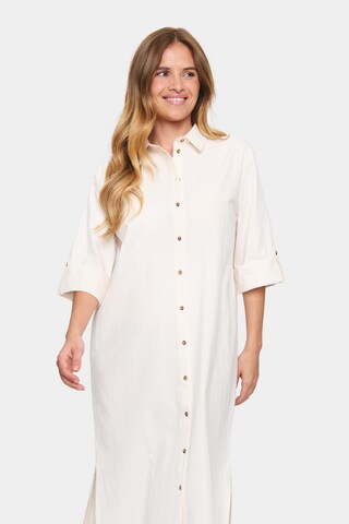 SAINT TROPEZ Shirt dress 'Zalinda' in White