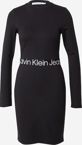 Calvin Klein JeansHaljina - crna boja: prednji dio