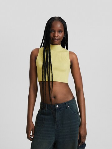 Bershka Stricktop in Grün: Vorderseite