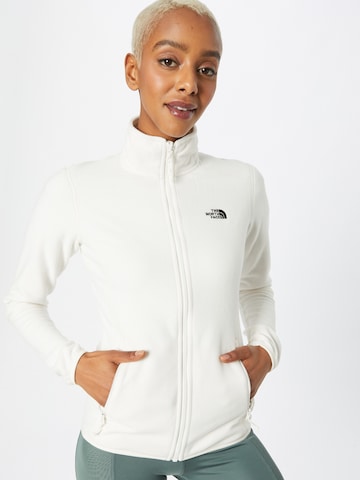 THE NORTH FACE Athletic Fleece Jacket 'Glacier' in White: front