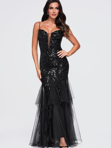 Robe de soirée Ombre en noir