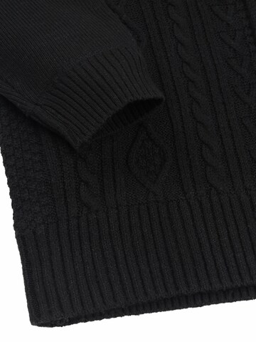 YOUTHUP Strickjacke 'Wertigkeit'‌‌‌‌‌‌ in Schwarz