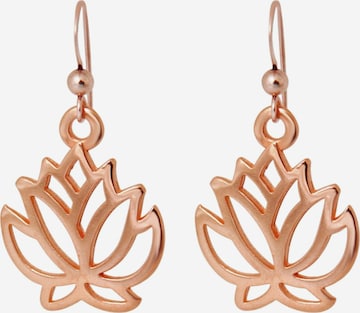 Gemshine Earrings 'YOGA' in Gold: front