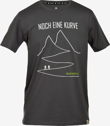 Gipfelglück T-Shirt 'Felix' in Schwarz: Vorderseite