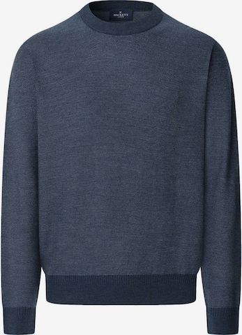 Hackett London Pullover 'Honeycomb' in Blau: Vorderseite