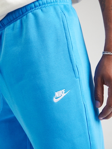 Nike Sportswear Tapered Nadrág 'CLUB' - kék