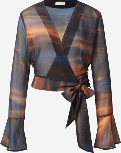 LeGer by Lena Gercke Blouse 'Flores' in marine blue / Night blue / Orange, Item view