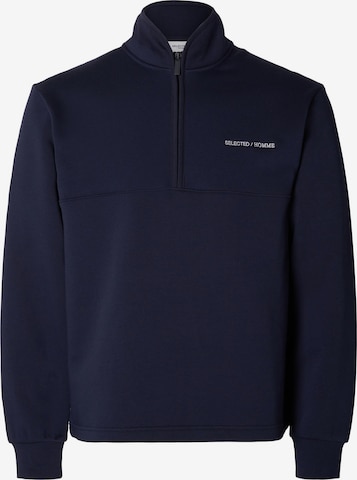 SELECTED HOMME Sweatshirt 'HANKIE' i blå: forside