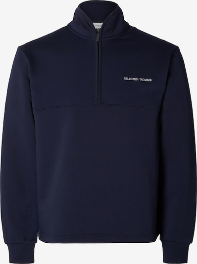 SELECTED HOMME Sweatshirt 'HANKIE' in Night blue / White, Item view