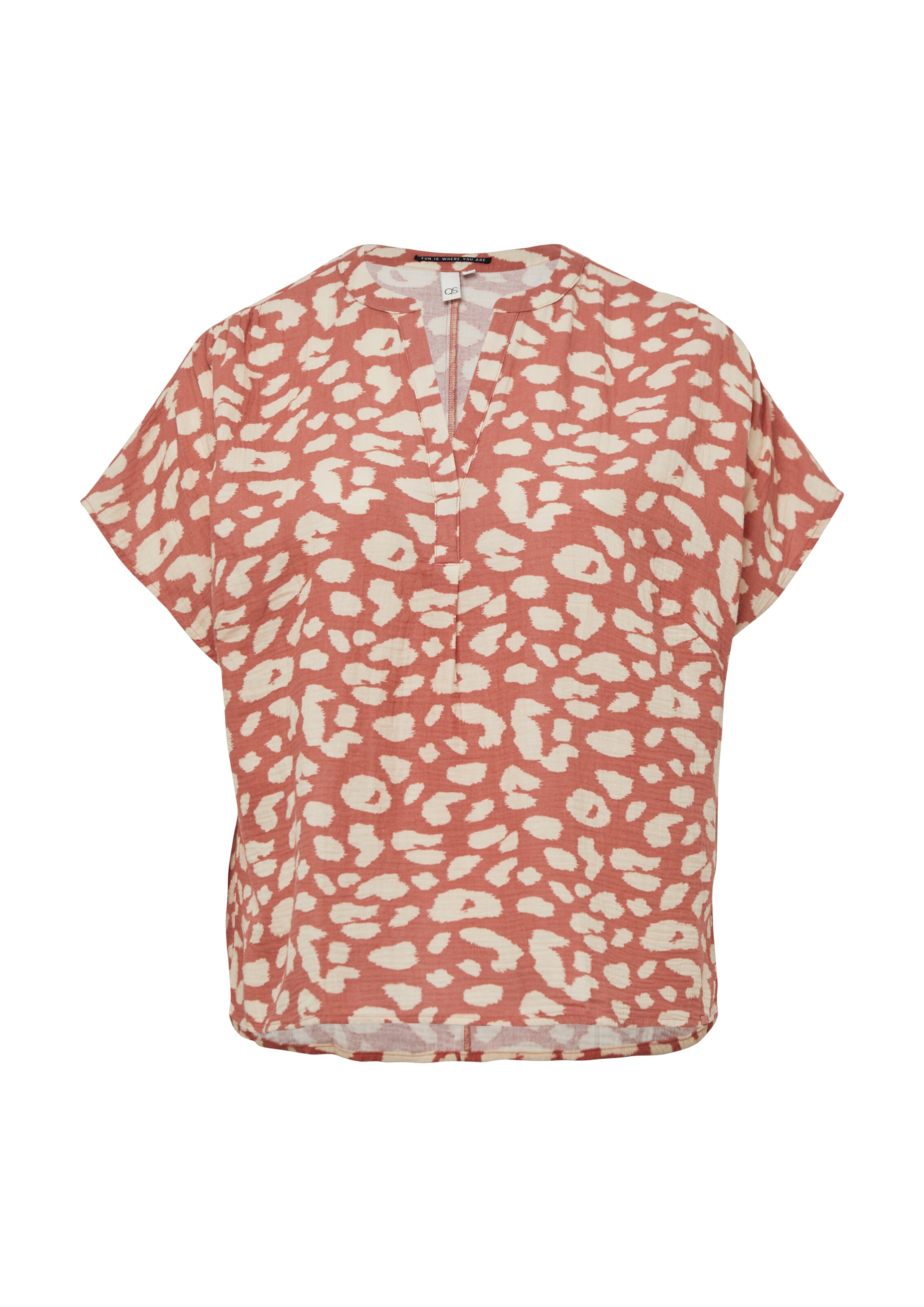 QS Bluse in Orange: Vorderseite