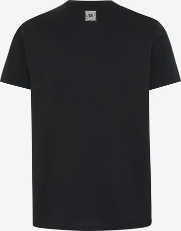 Detto Fatto Unisex T-Shirt ' mit QR-Code-Print ' in Schwarz