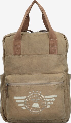 GREENBURRY Backpack 'Aviator' in Brown: front