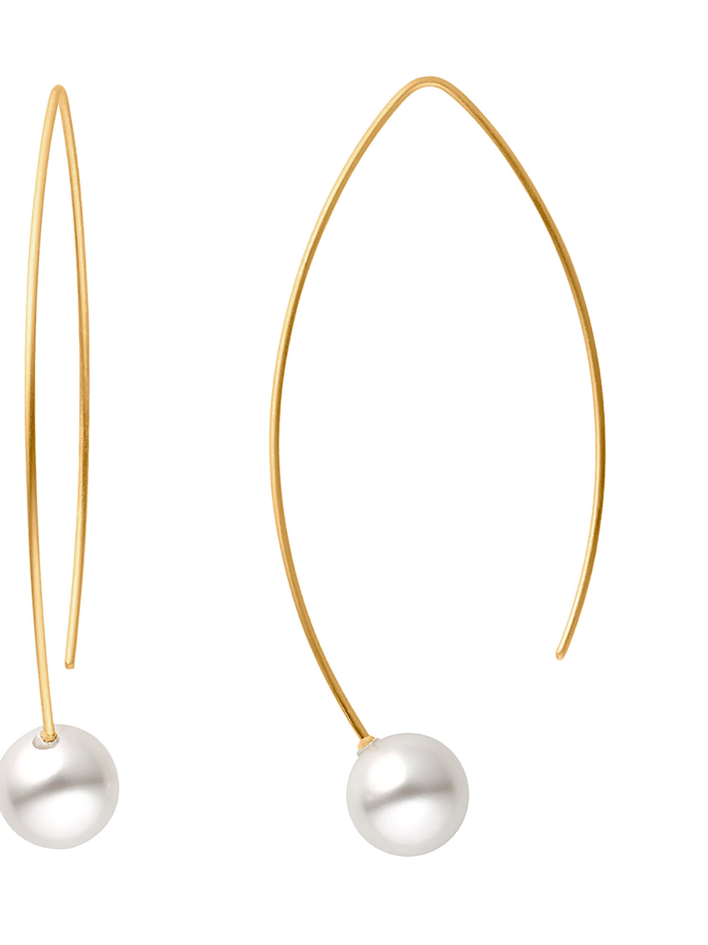 Boucles d'oreilles Heideman en blanc : devant