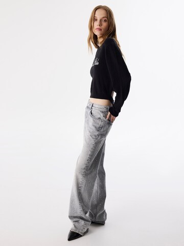 Wide Leg Jean Twist en gris