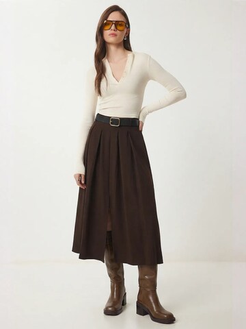 Happiness İstanbul Skirt in Brown