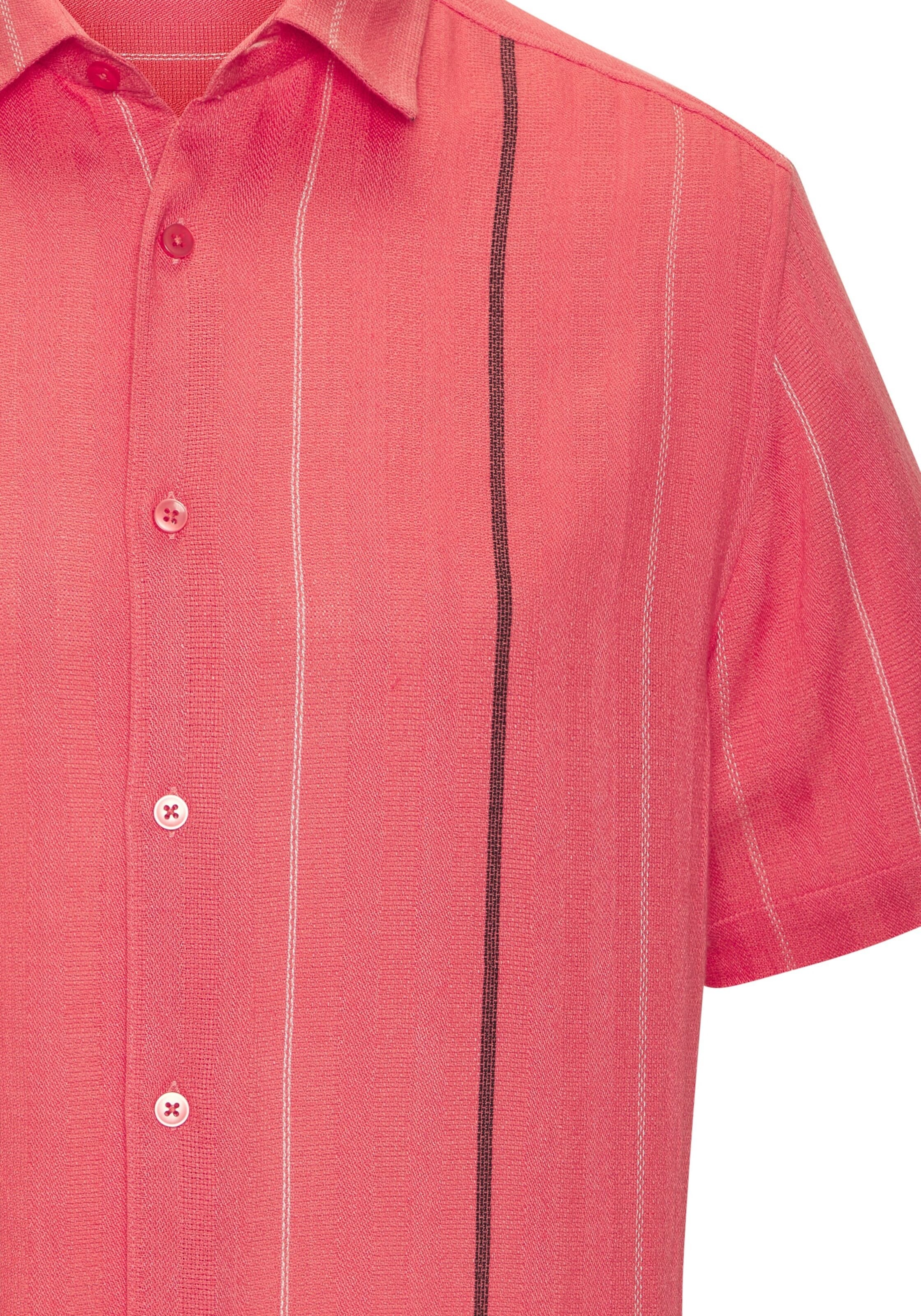 JOHN DEVIN Regular fit Button Up Shirt in Red