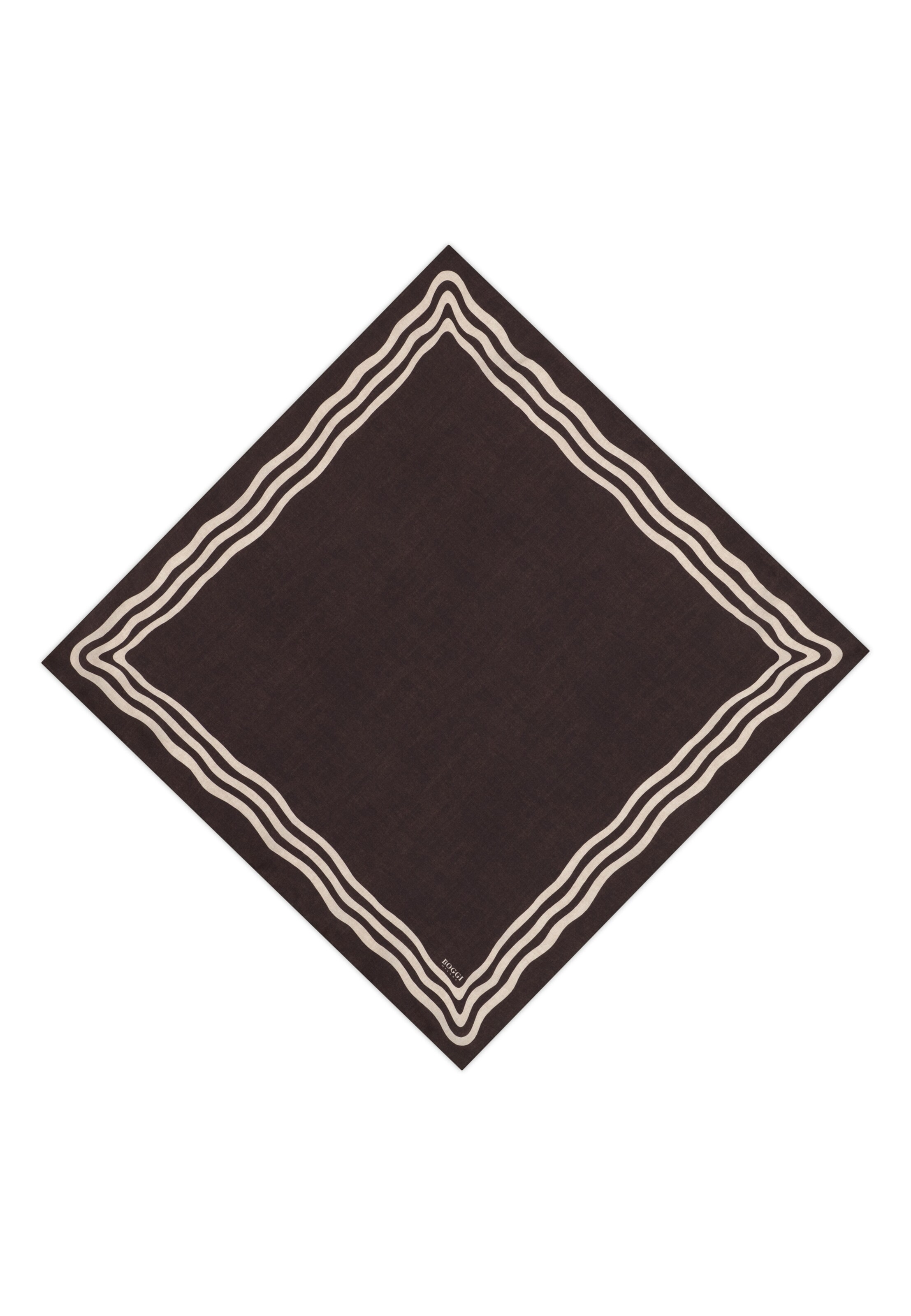 Foulard Boggi Milano en marron : devant