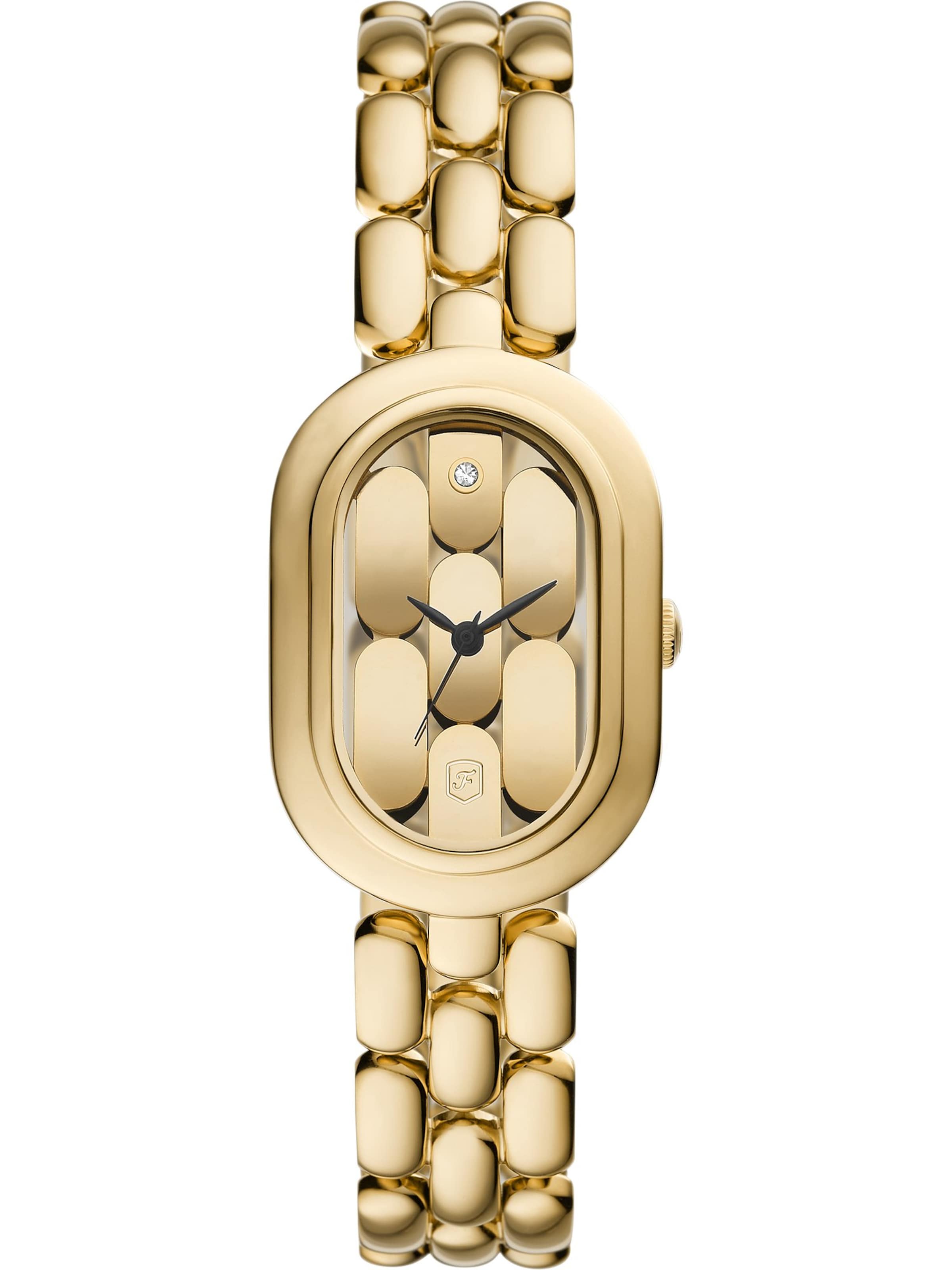 FOSSIL Analoguhr in Gold: Vorderseite