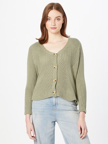 Hailys Knit Cardigan 'Lise' in Green: front