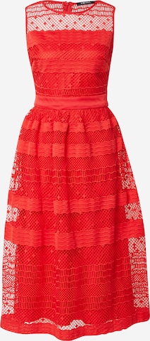 Robe de cocktail SWING en rouge : devant