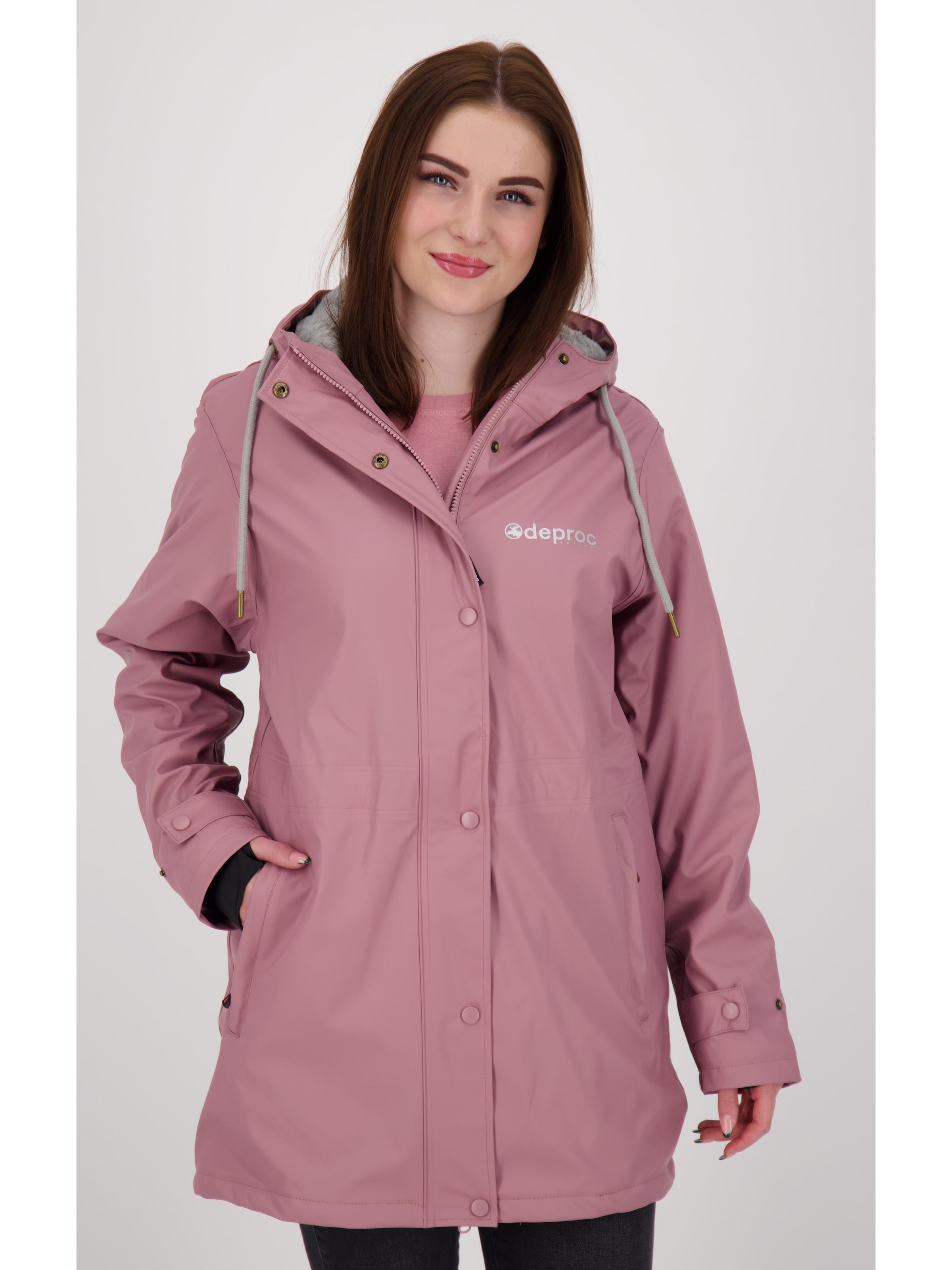 deproc Outdoorjacke 'Friesennerz ELLESMERE WMN'‌‌‌‌‌‌‌ in Lila: Vorderseite