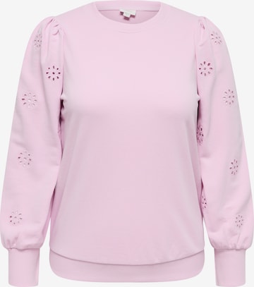ONLY Carmakoma - Sudadera 'CARFEMME' en rosa: frente