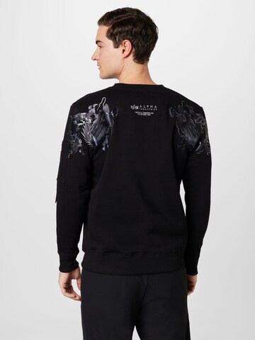 ALPHA INDUSTRIES Sweatshirt 'Dragon' in Schwarz