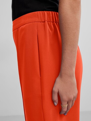 PIECES Wide leg Trousers 'PCBOZZY' in Orange