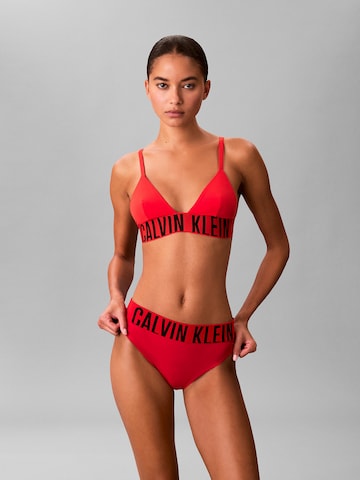 Calvin Klein Swimwear Bikini Bottoms 'Intense Power' in Red: front