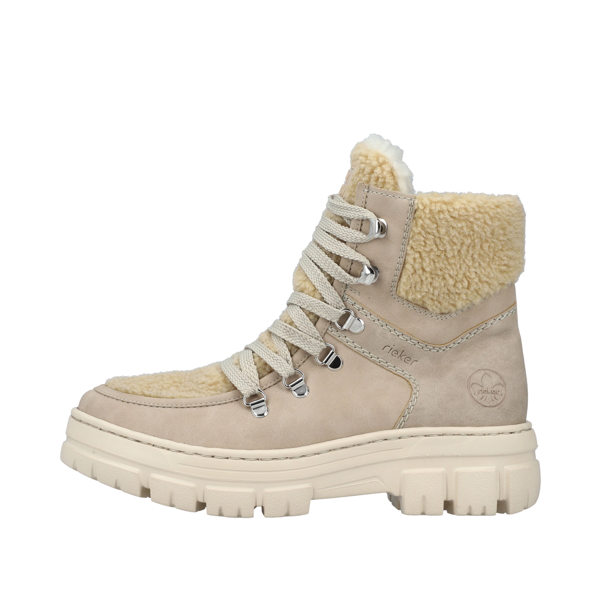 Bottes à lacets 'Z7430' Rieker en beige