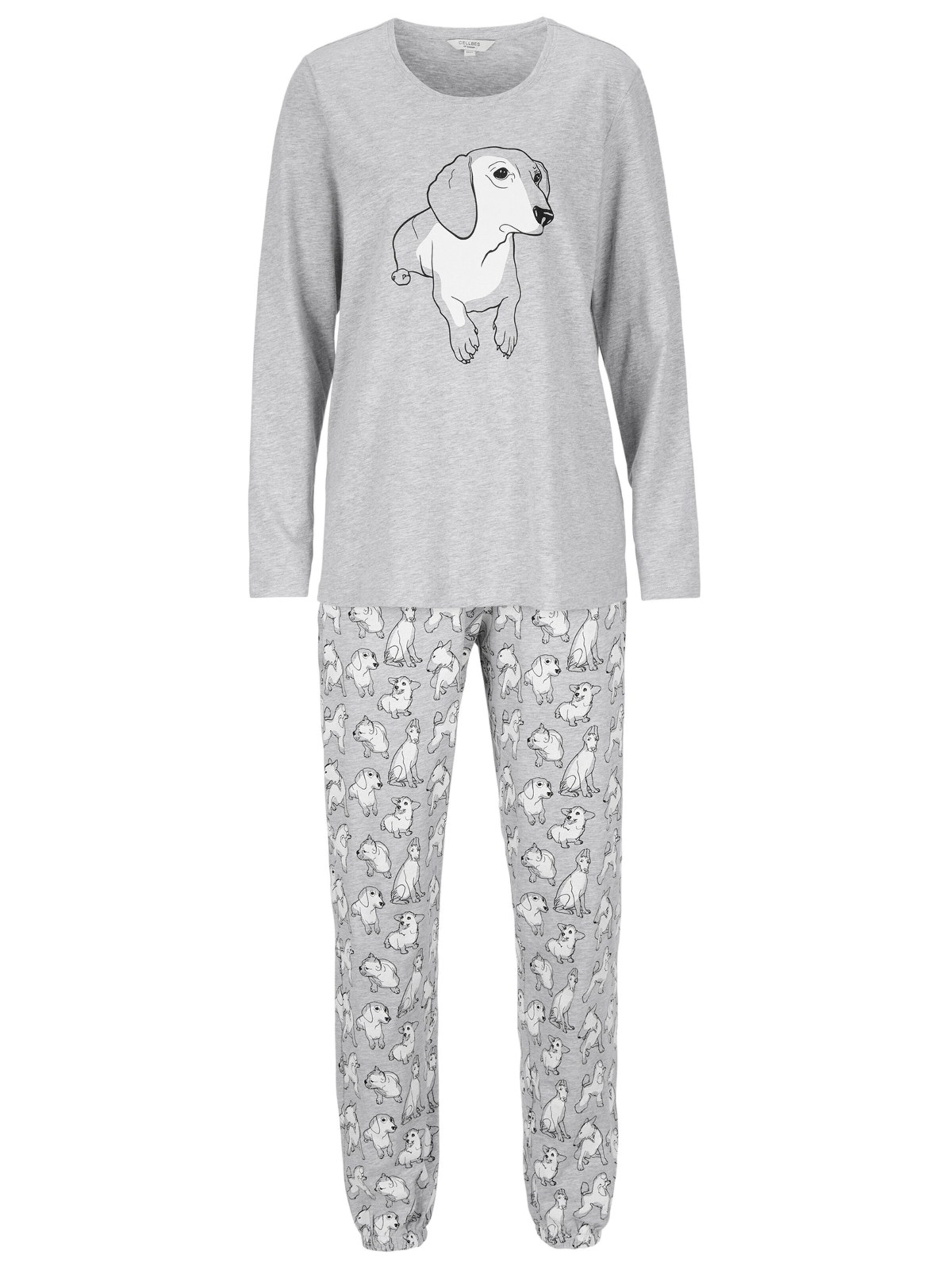 Cellbes of Sweden Pyjama in Grau: Vorderseite