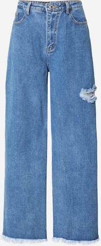 Misspap Wide leg Jeans i blå: framsida