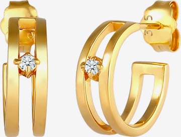 Elli DIAMONDS Ohrringe Creole in Gold