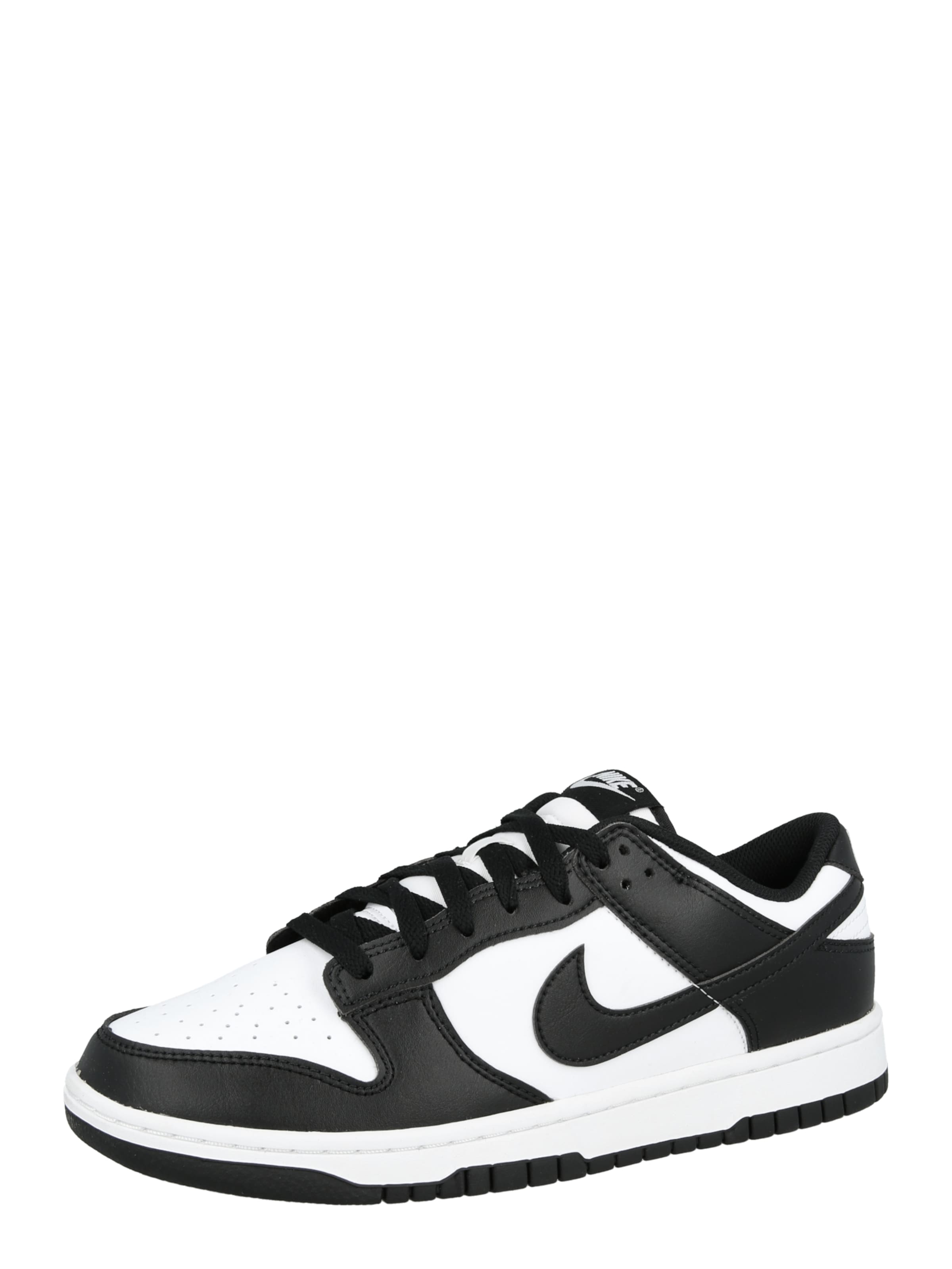 Baskets basses 'DUNK' Nike Sportswear en blanc : devant