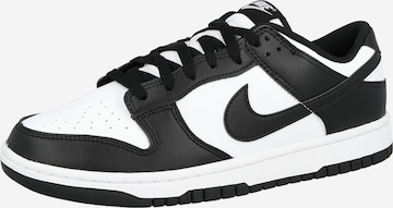 Baskets basses 'DUNK' Nike Sportswear en blanc : devant