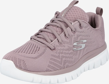 SKECHERS Låg sneaker 'Graceful Get Connected' i lila: framsida