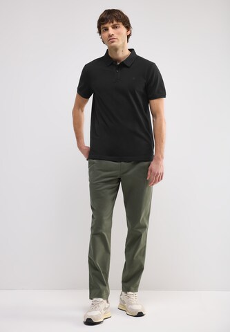Street One MEN Piquée-Poloshirt in Schwarz